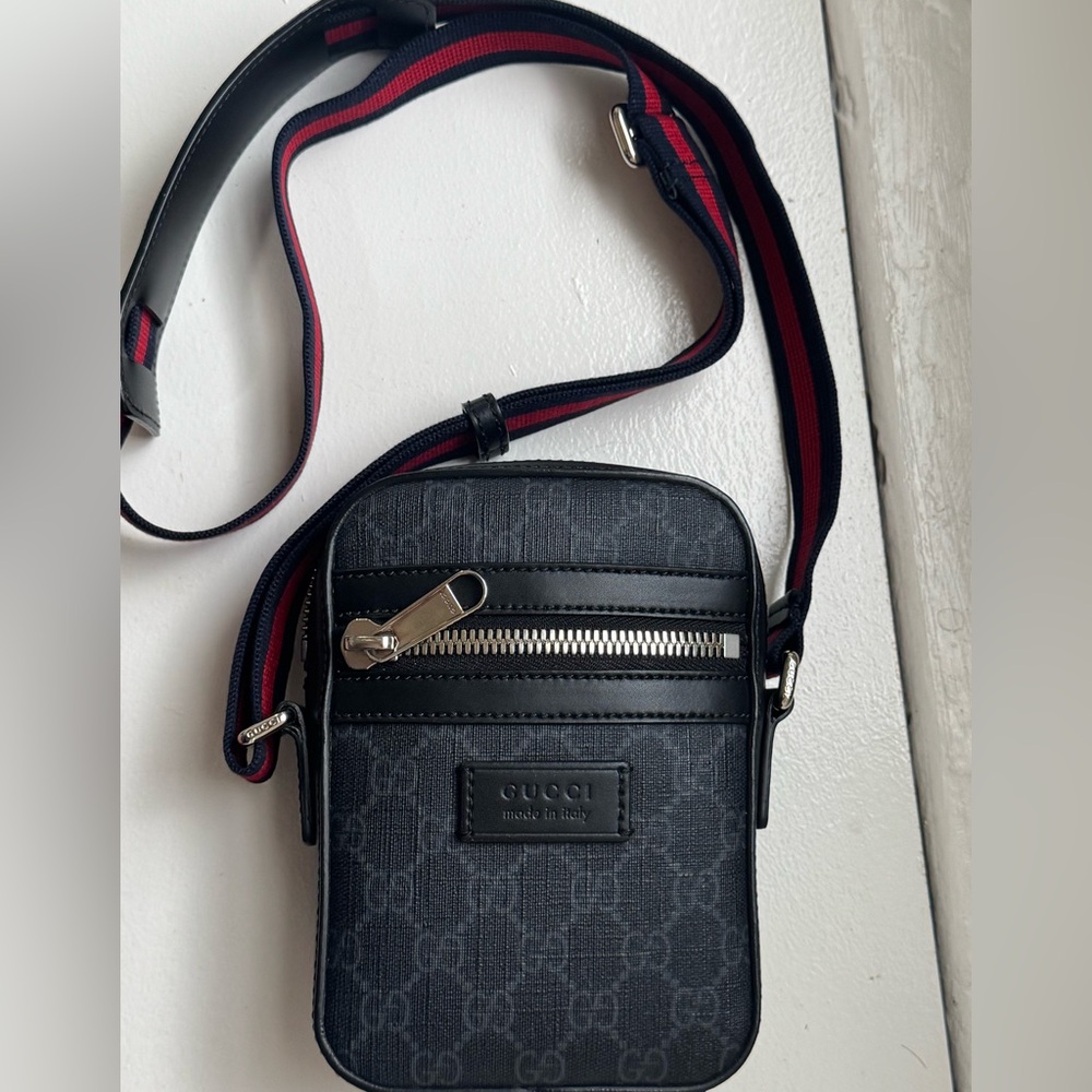 Gucci Black Belt Bag with Signature Style